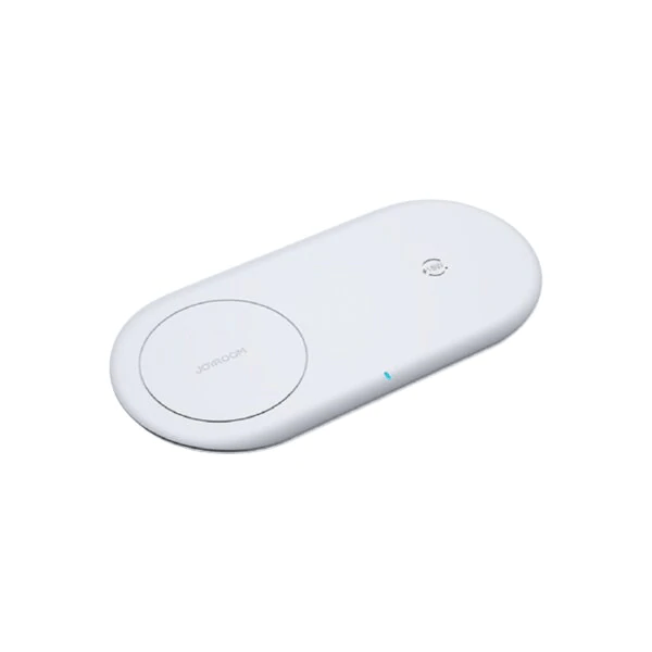 Carregador Joyroom Dual Charging Pad Wireless 15W Acessórios para telemóvel iCenter Branco 